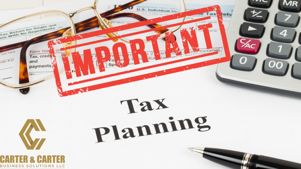 why tax planning is important